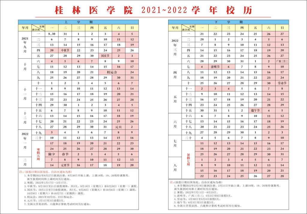 2022桂林醫(yī)學(xué)院寒假開(kāi)學(xué)時(shí)間安排