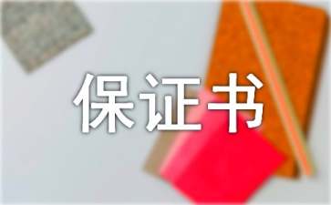 個人安全保證書15篇